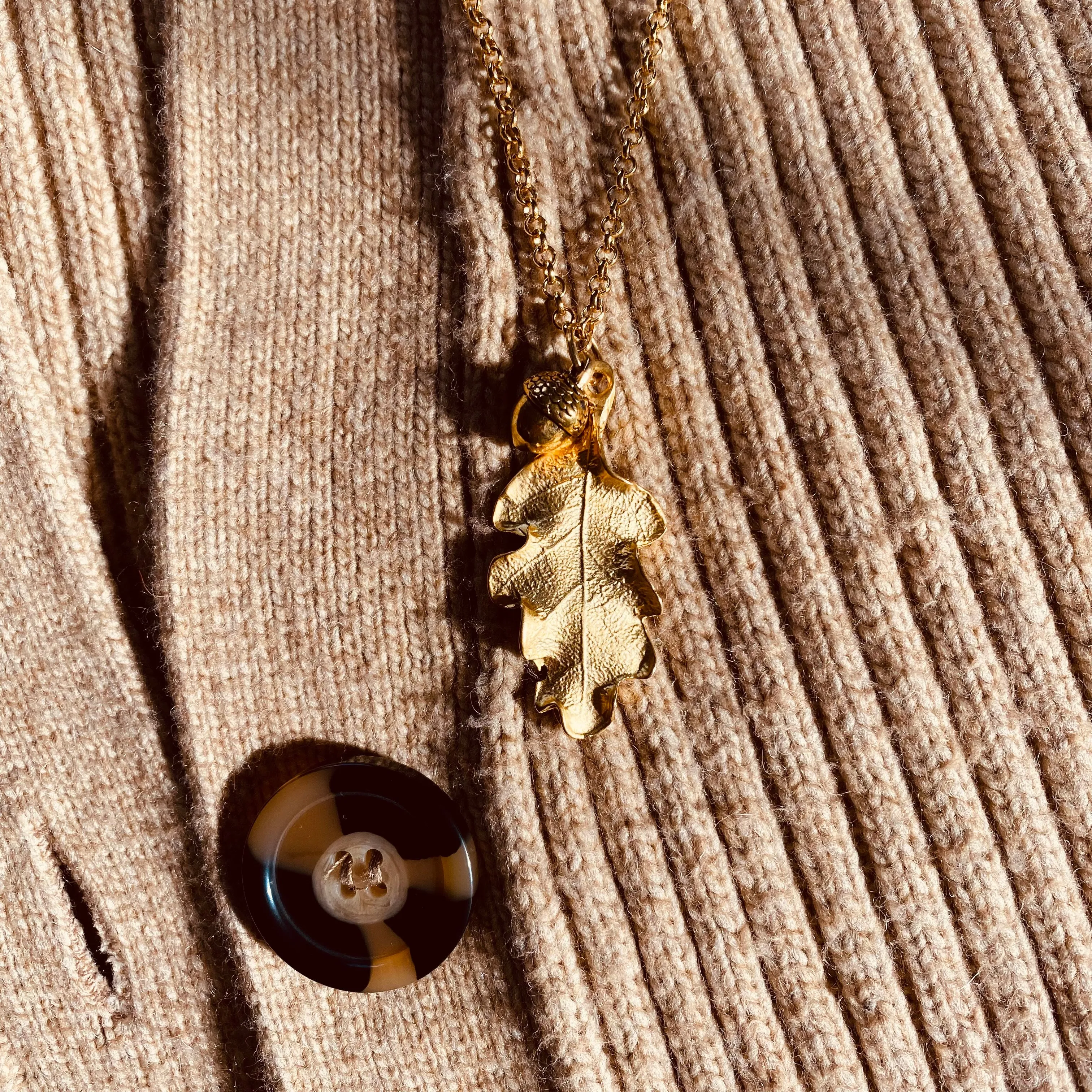 Acorn pendant necklaces