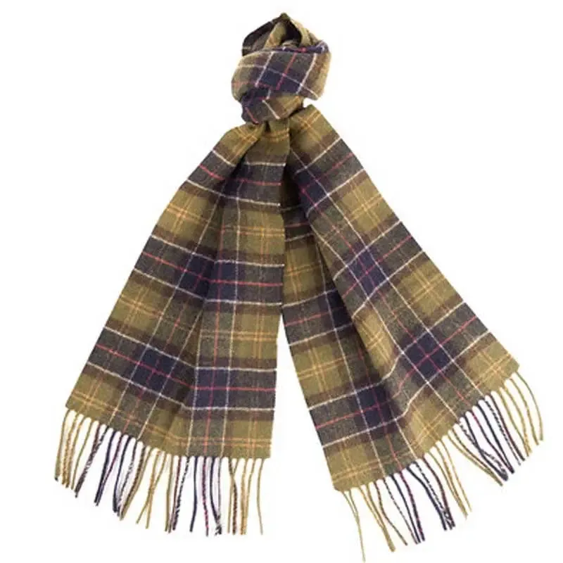 BARBOUR Tartan Lambswool Scarf - Classic Green