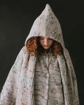Blewog Hooded Scarf in Jewel Speckle