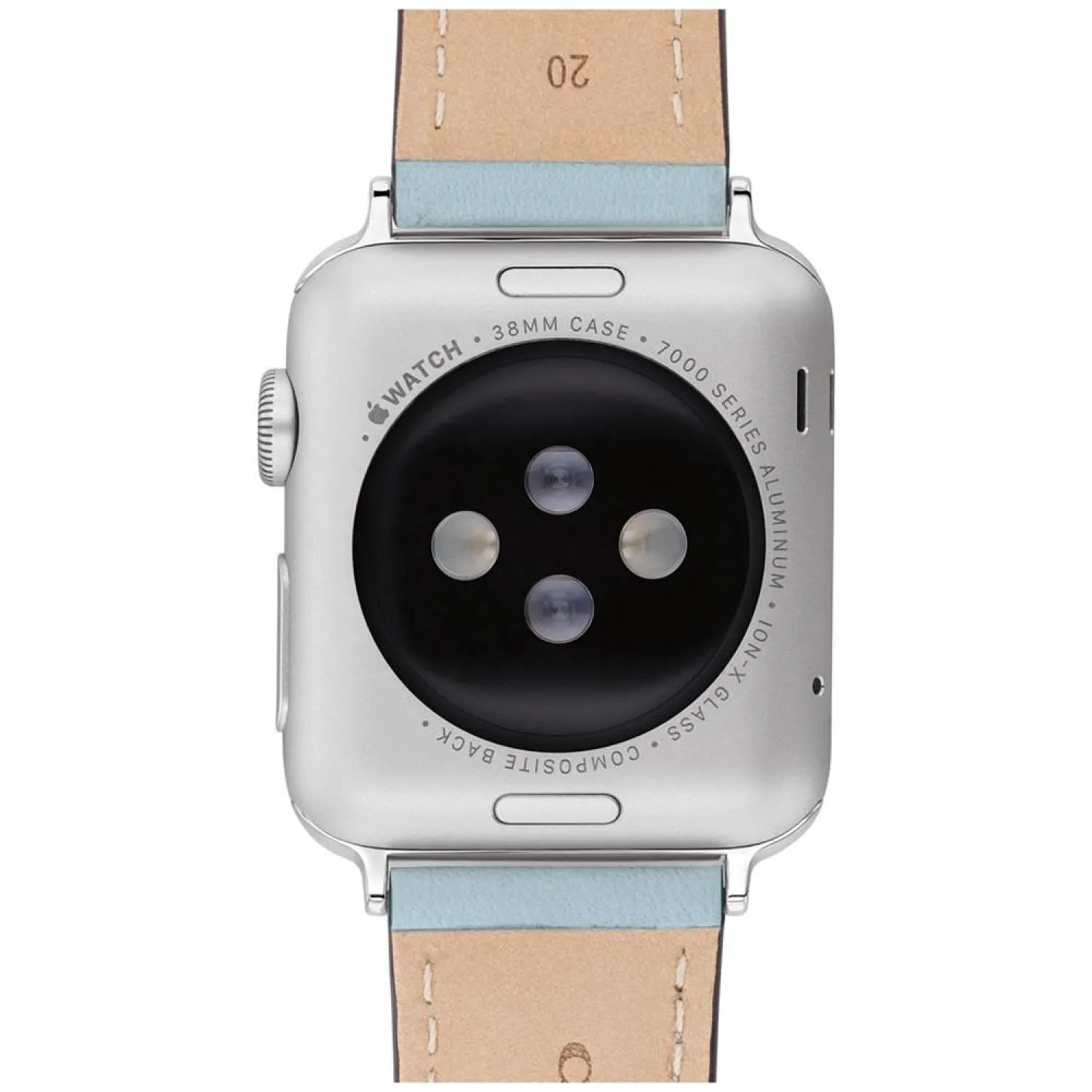 Blue Leather Apple Watch Band 38/41mm
