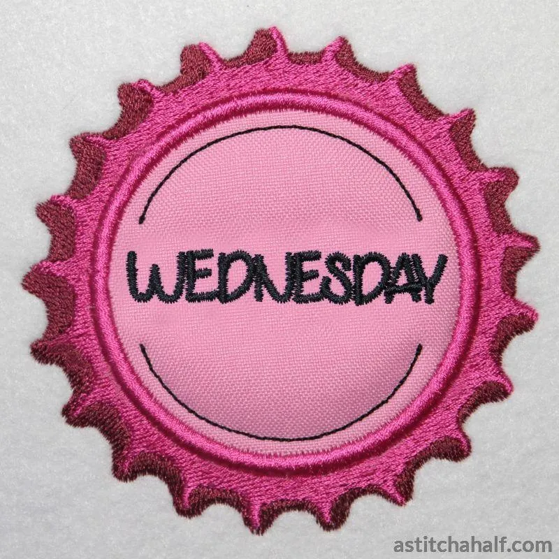 Bottle caps Days of the Week