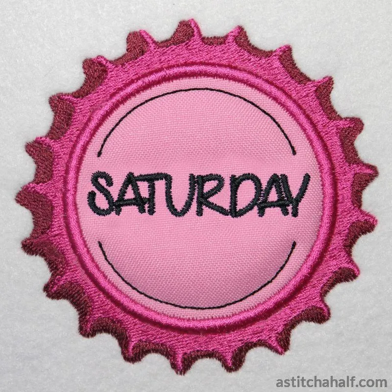 Bottle caps Days of the Week