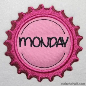 Bottle caps Days of the Week