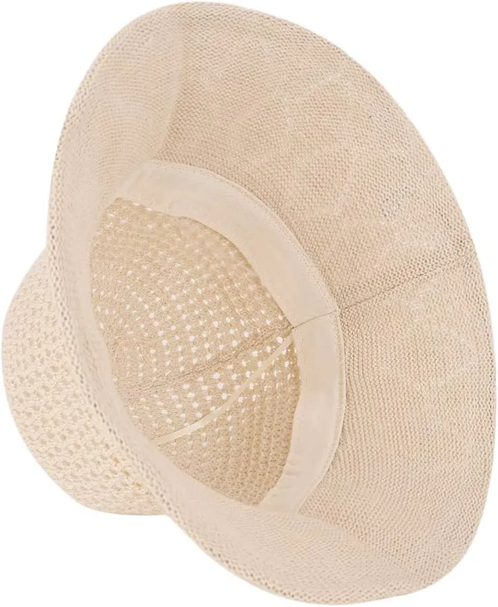 Bucket Hats for Women Lady Straw Sun Hat Summer Party Boho Hat Beach Wide Brim Cap Vacation Hats Floppy Sunhat