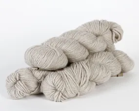 Chunky Alpaca Yarn – Cream with Blue, 80/10/10 Merino & Nylon