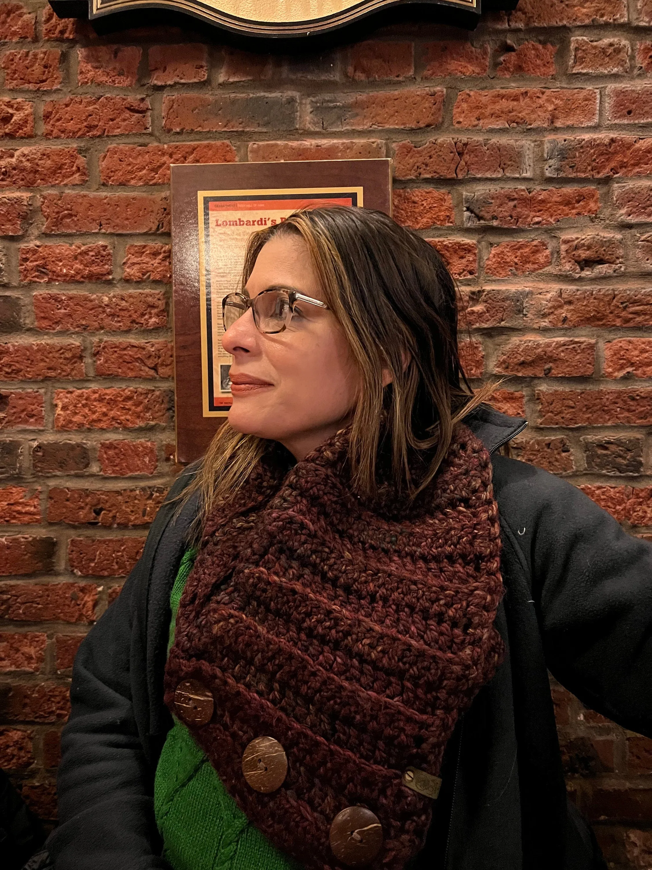 Cozy & Chunky Buttoned Cowl Scarf - Crochet Pattern