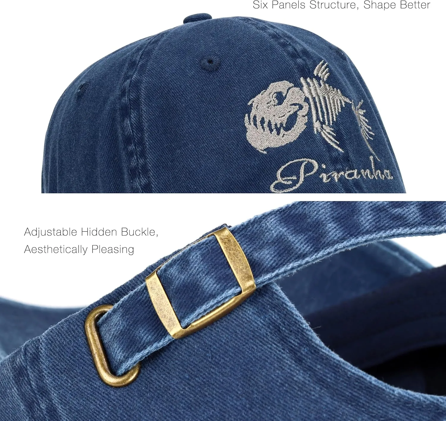 Dinosaur Embroidered Baseball Cap, Adjustable Fashion Cool Unstructured Cotton Dad Hat