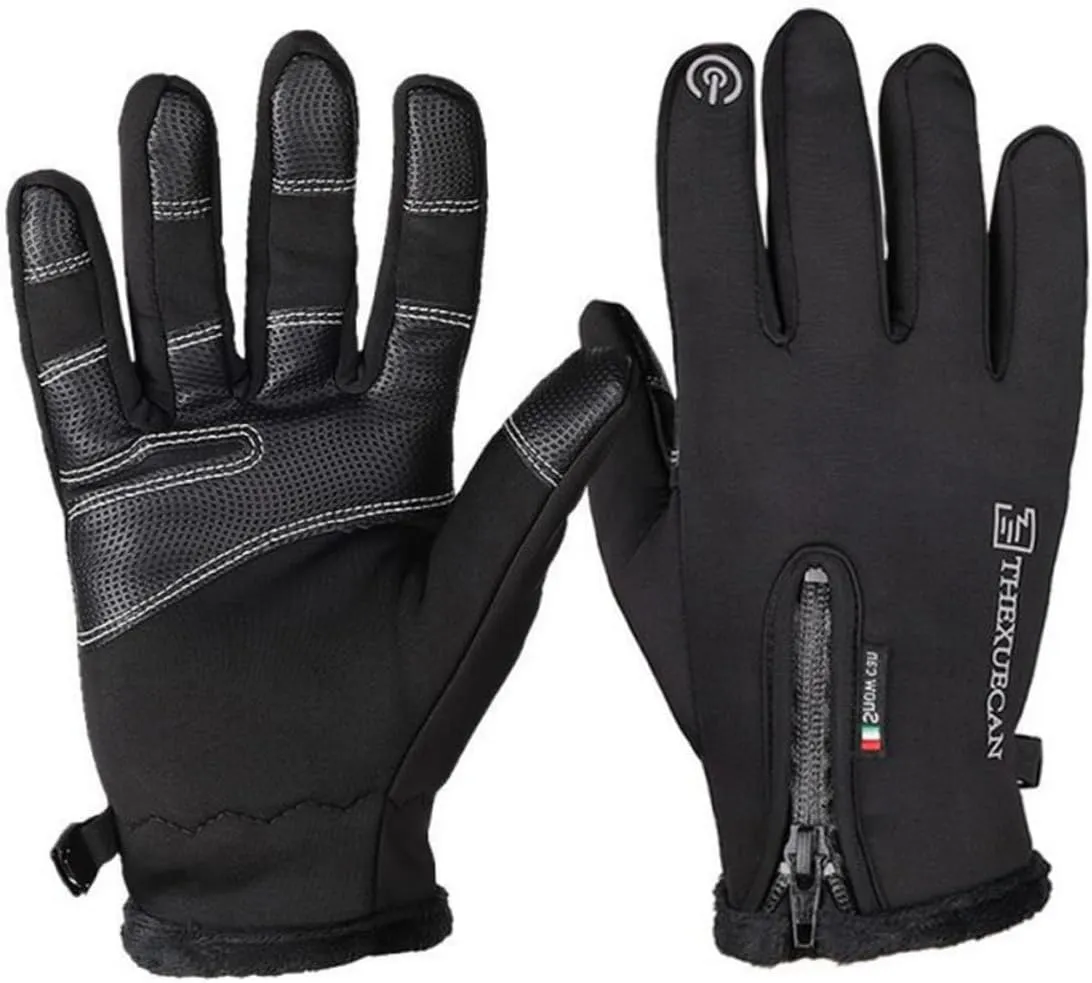 Garneck Insulated Windproof Gloves for Men Touchscreen Winter Riding Gloves Comfortable