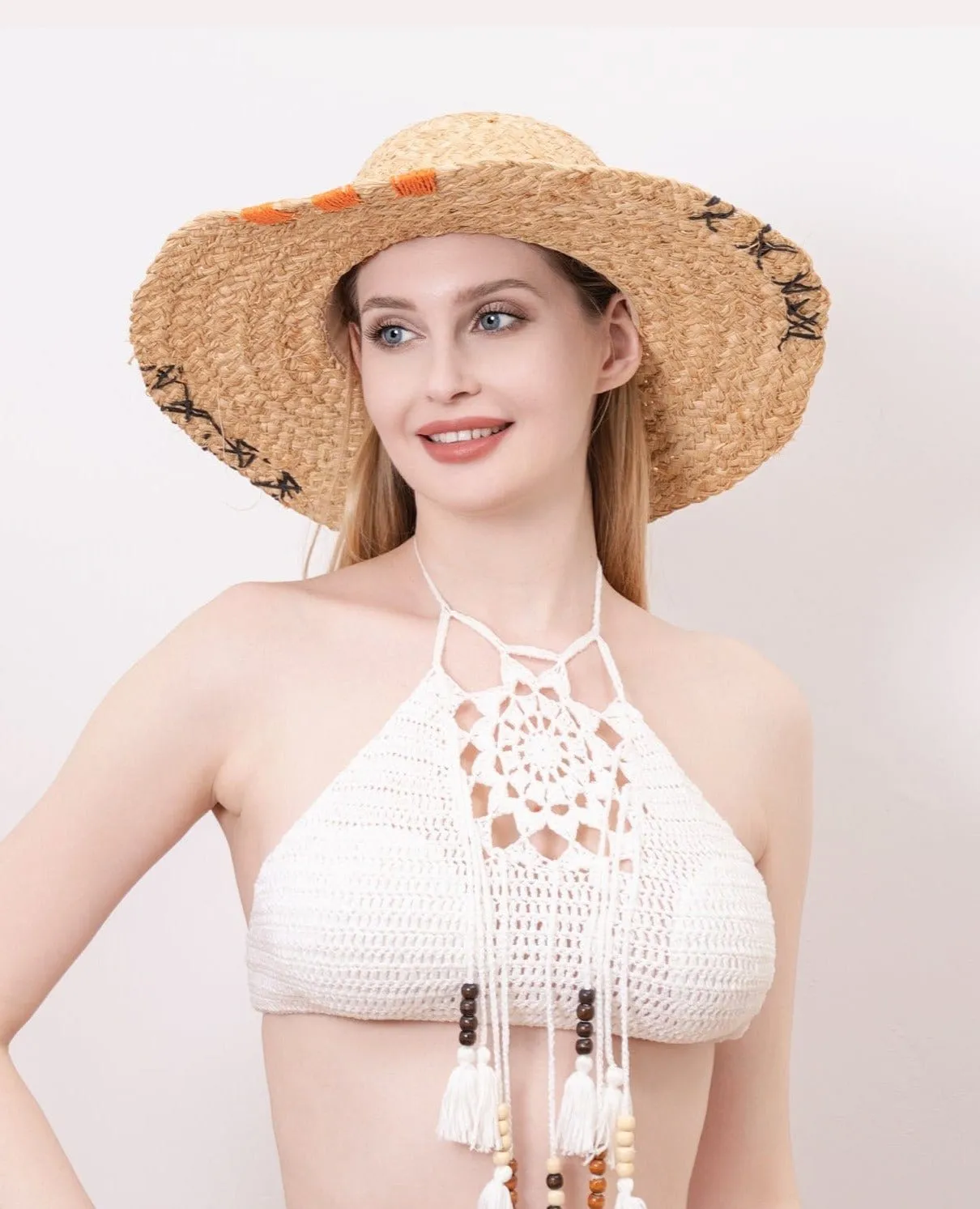H3327 Boho XOXO Floppy Hat