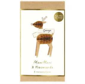Honeycomb Reindeer Placecards