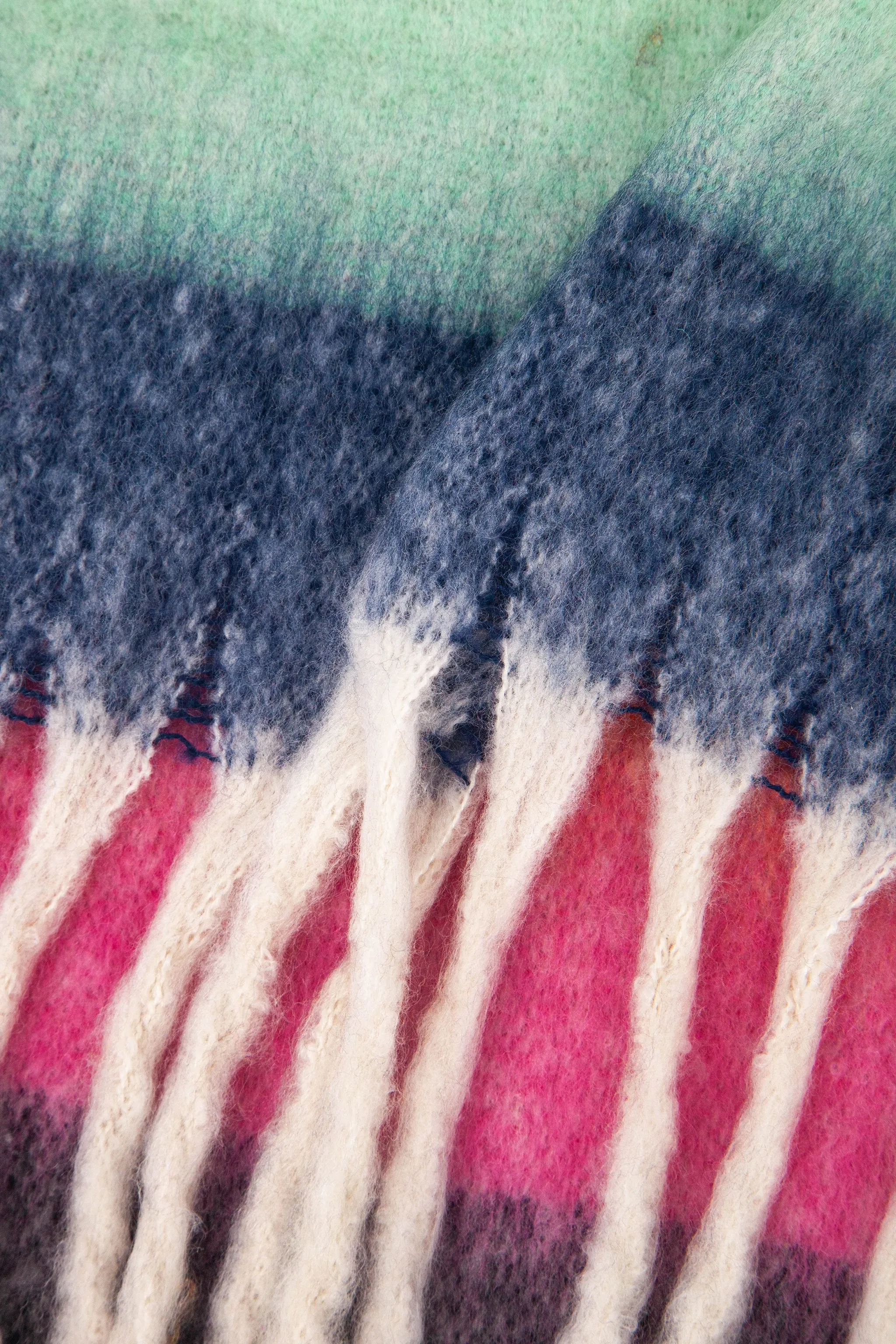 Joey Heavyweight Scarf - Multi, Rainbow Stripe