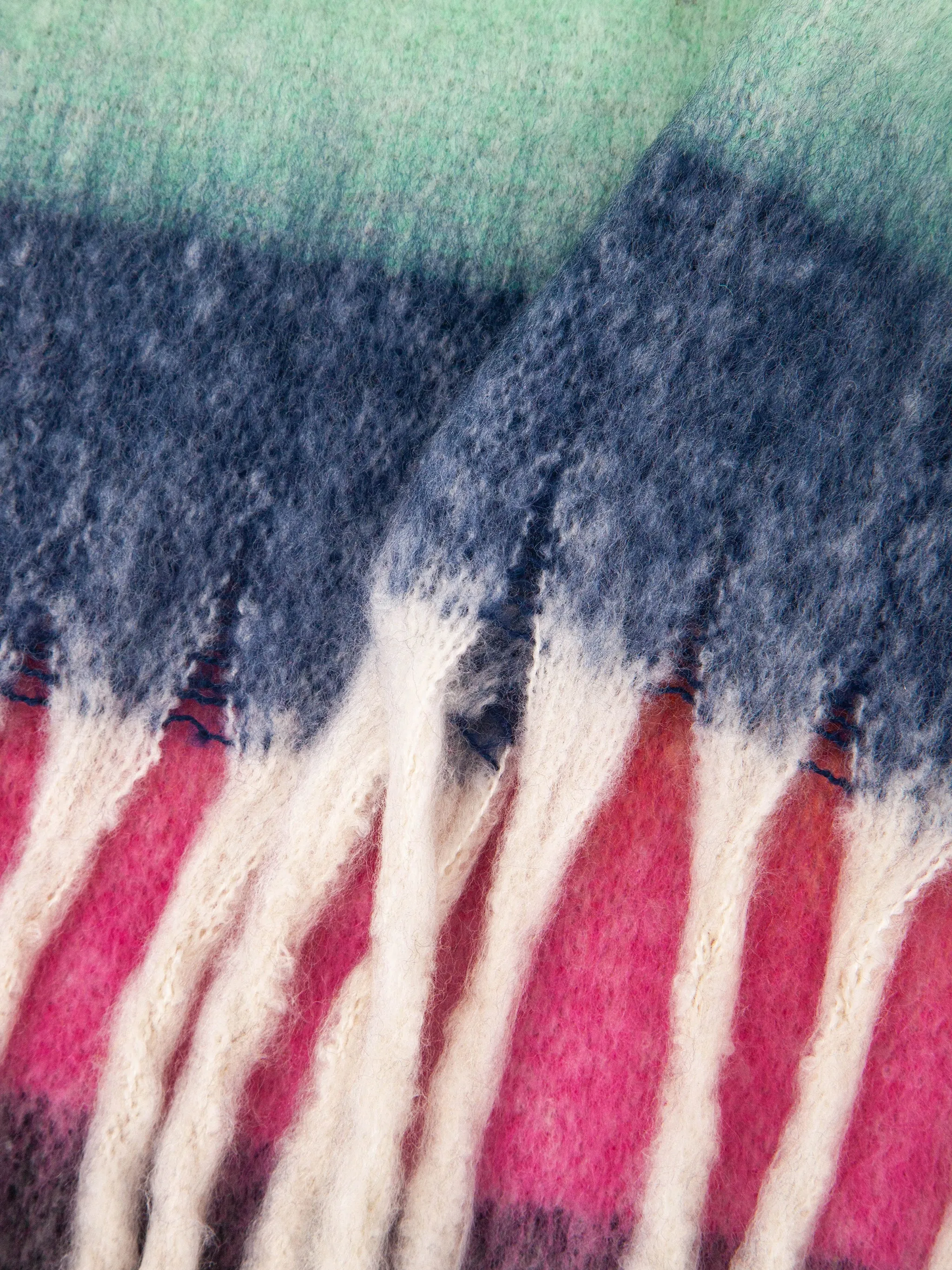 Joey Heavyweight Scarf - Multi, Rainbow Stripe