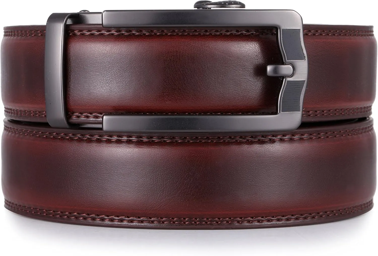 Marino Mens Genuine Leather Ratchet Dress Belt With Automatic Buckle, Enclosed in an Elegant Gift Box