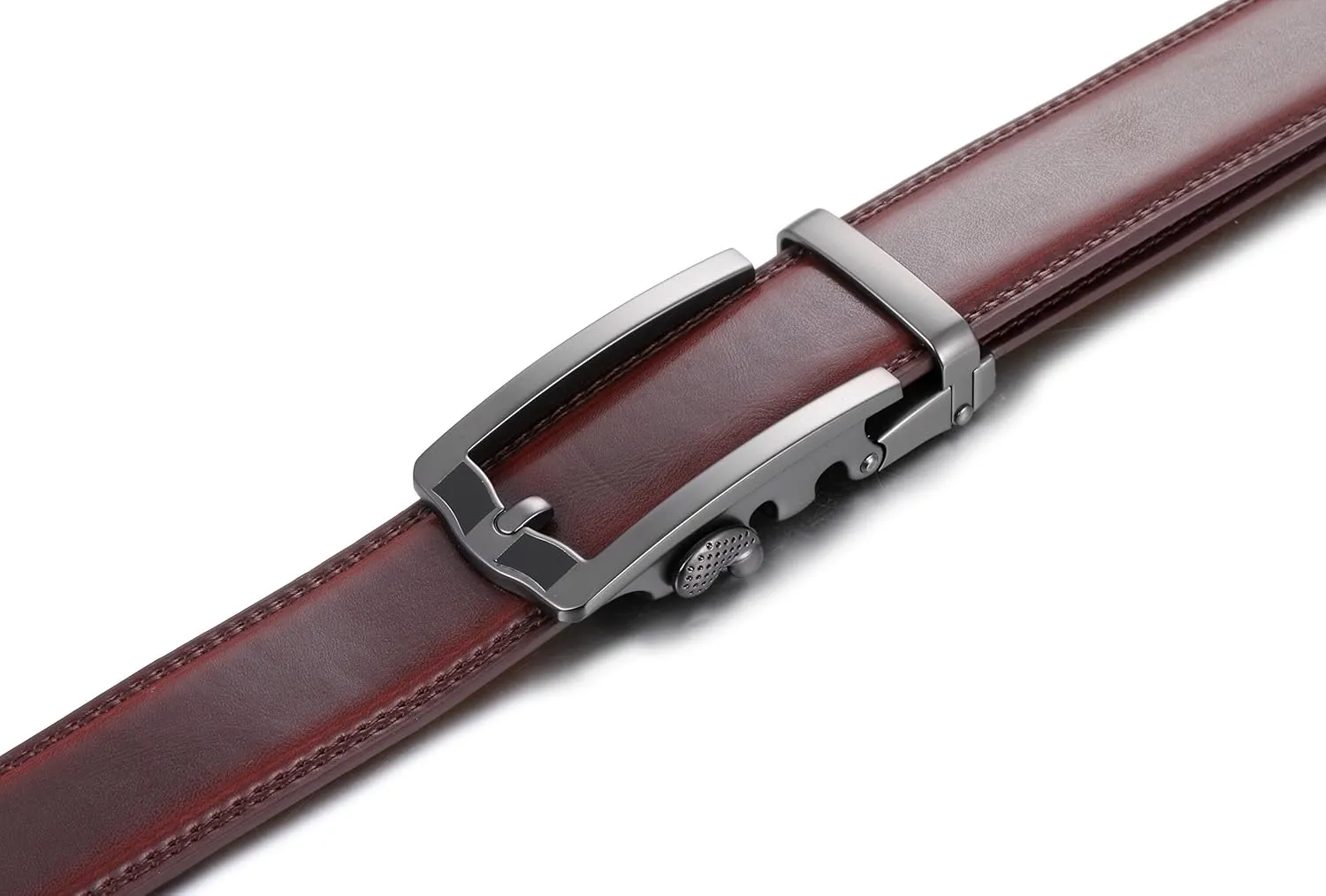 Marino Mens Genuine Leather Ratchet Dress Belt With Automatic Buckle, Enclosed in an Elegant Gift Box