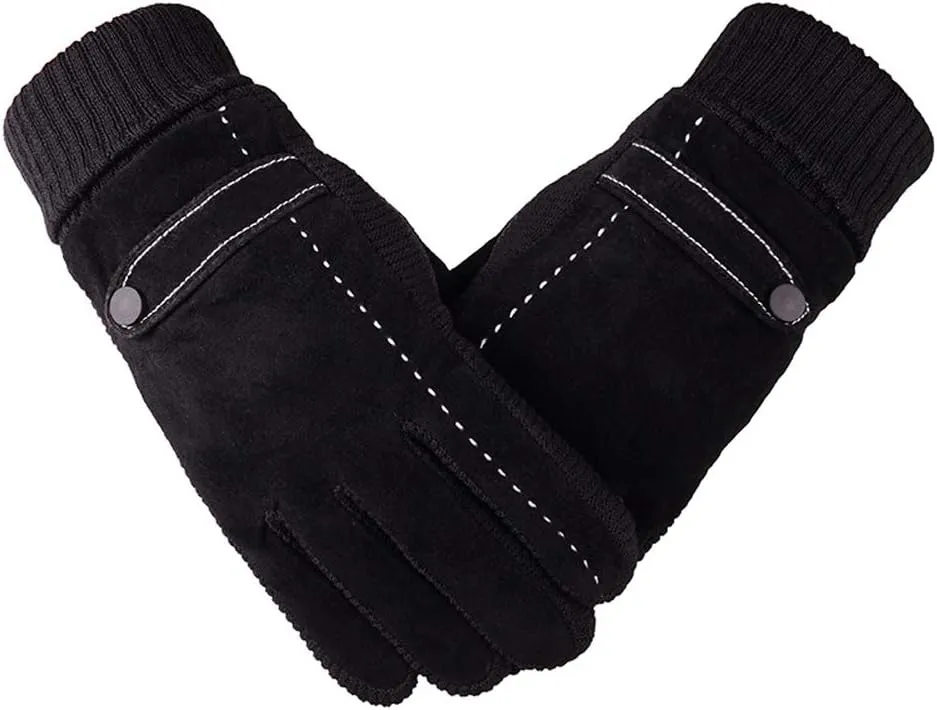 Men Winter Gloves, Warm Thermal Windproof Driving Running Motorcycling Gloves Touch Screen Texting Warm Glove