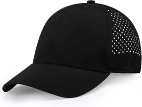 Men's Oversize XXL Baseball Cap Adjustable Performance Snapback Hat Laser Perforated Cap Plus Size for Big Head