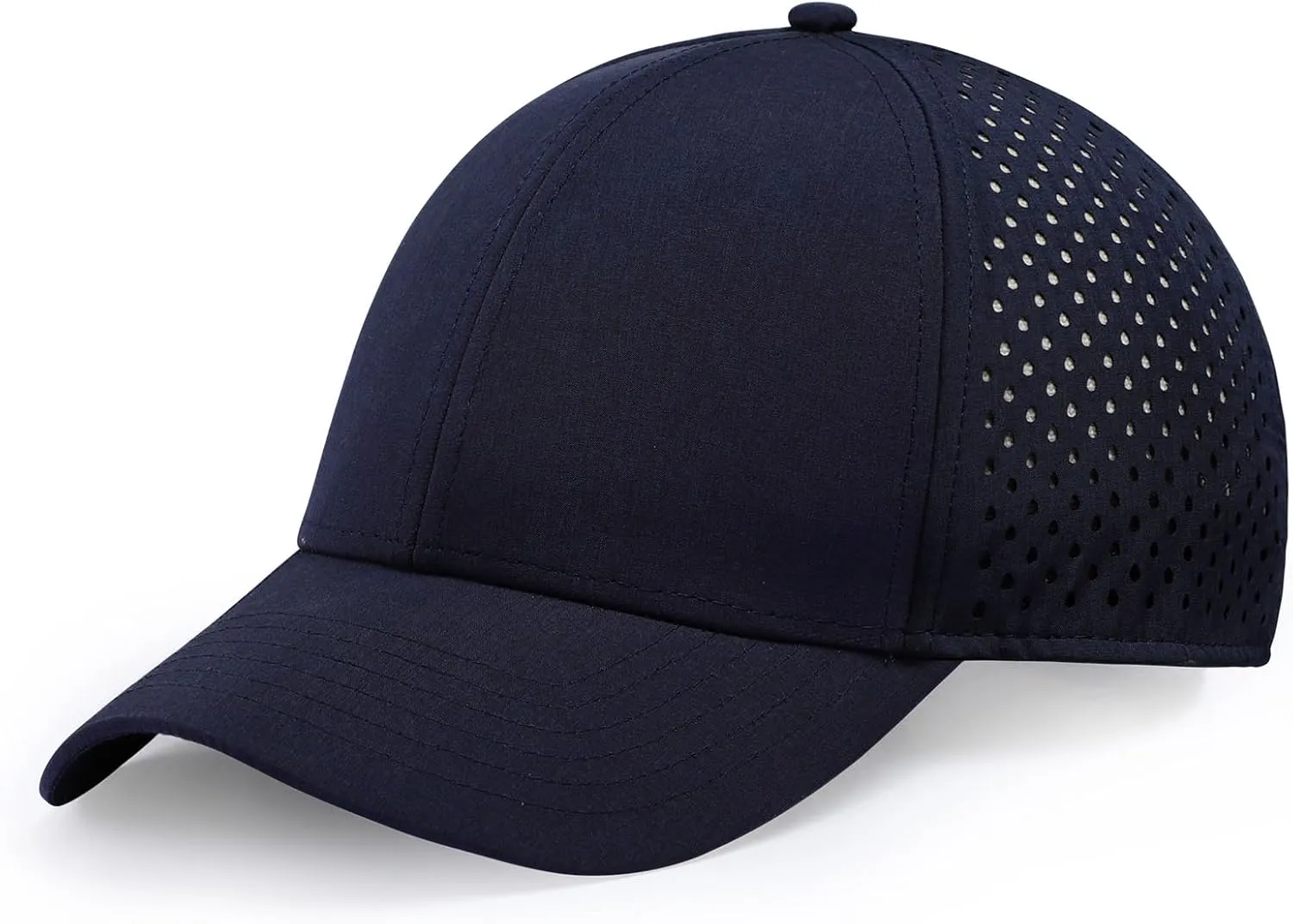 Men's Oversize XXL Baseball Cap Adjustable Performance Snapback Hat Laser Perforated Cap Plus Size for Big Head