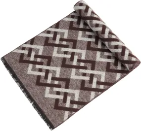 Mens Scarf Long Soft Warm Plaid Tassel Scarf Winter Classic Scarves for Men
