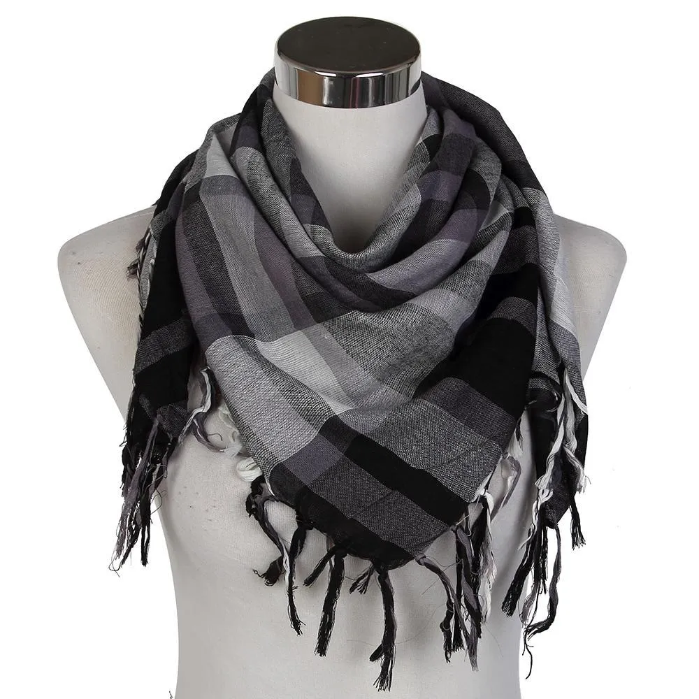 Military Plaid Square Scarves