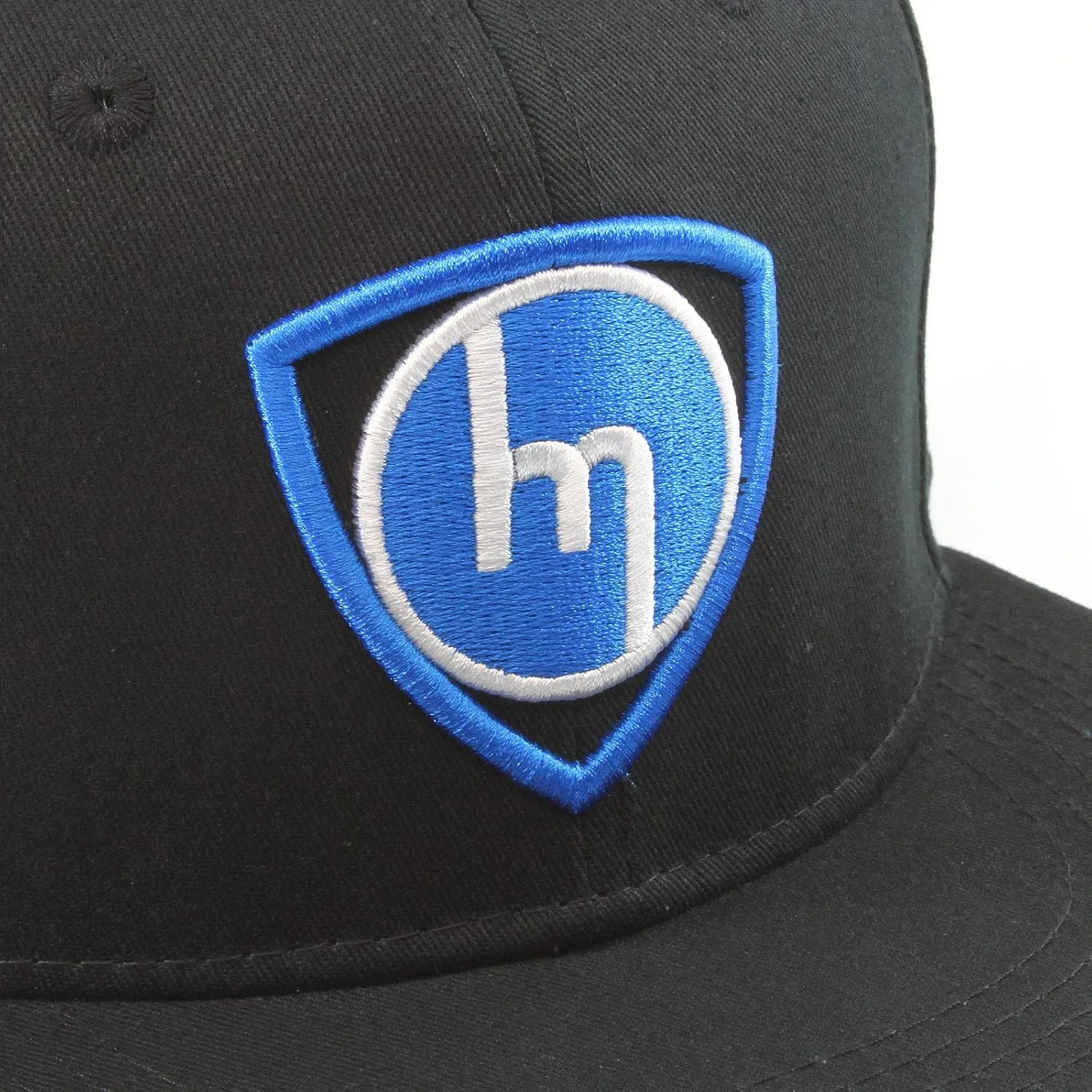 Old School M Rotor - Baseball Cap - Flat Brim Hat (Blue)