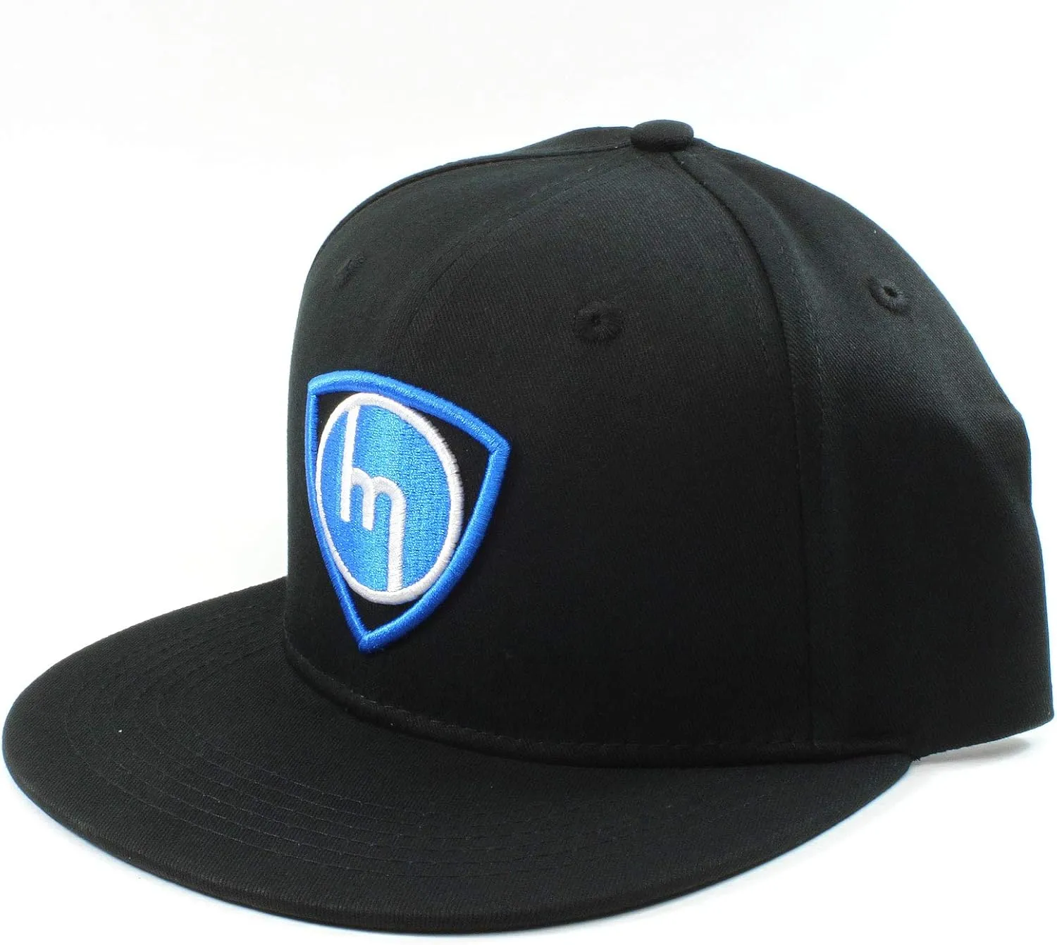 Old School M Rotor - Baseball Cap - Flat Brim Hat (Blue)
