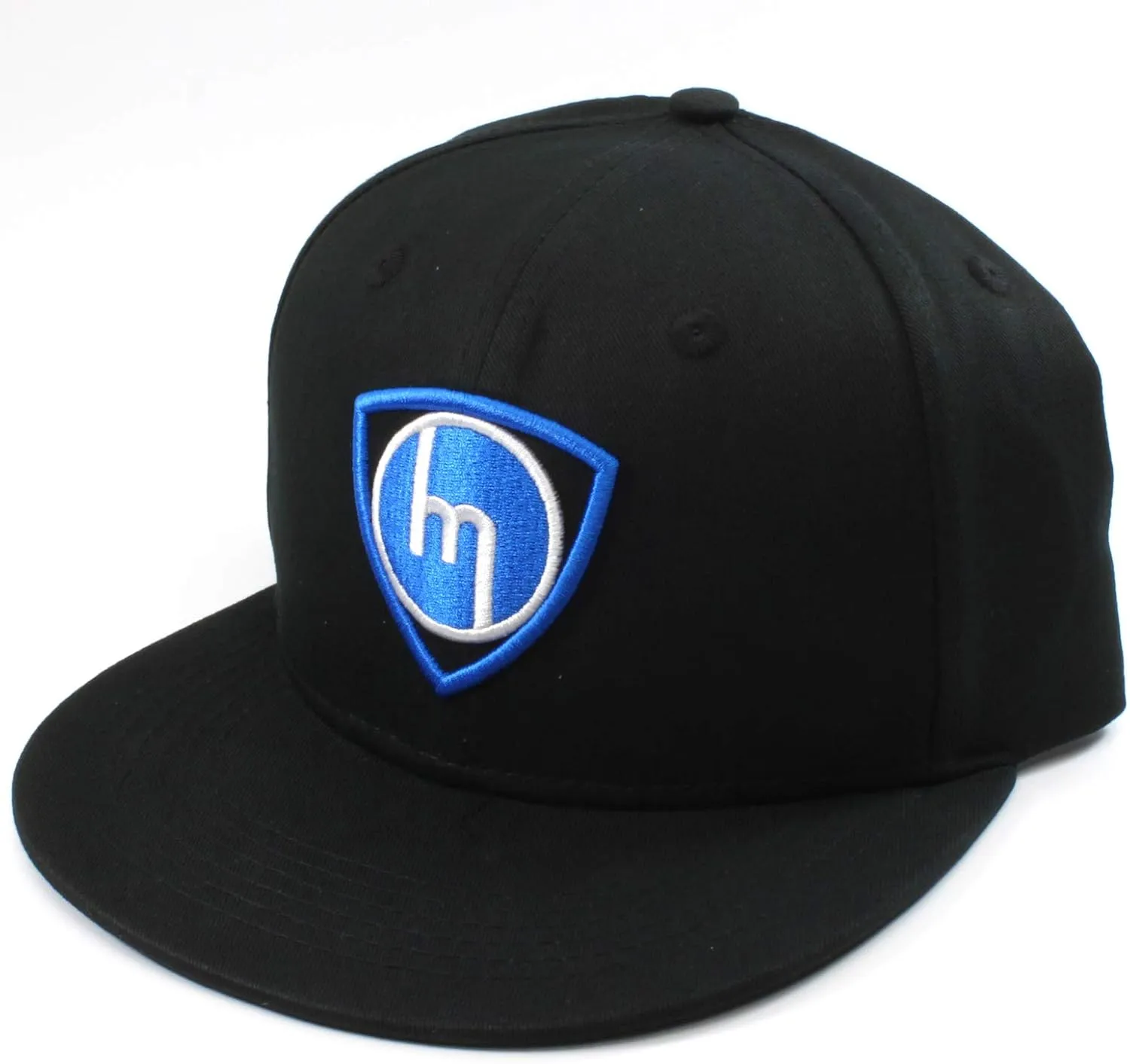 Old School M Rotor - Baseball Cap - Flat Brim Hat (Blue)