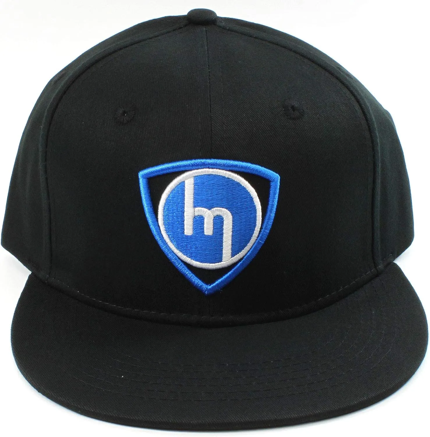 Old School M Rotor - Baseball Cap - Flat Brim Hat (Blue)
