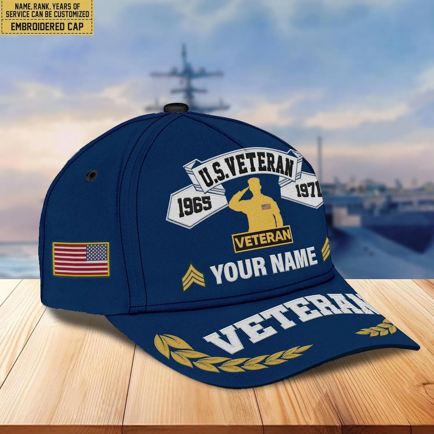 Personalized Embroidered Veterans Hat – Patriotic Baseball Cap Military Hats Veteran Caps Gift for Veterans Day Tactical Hat