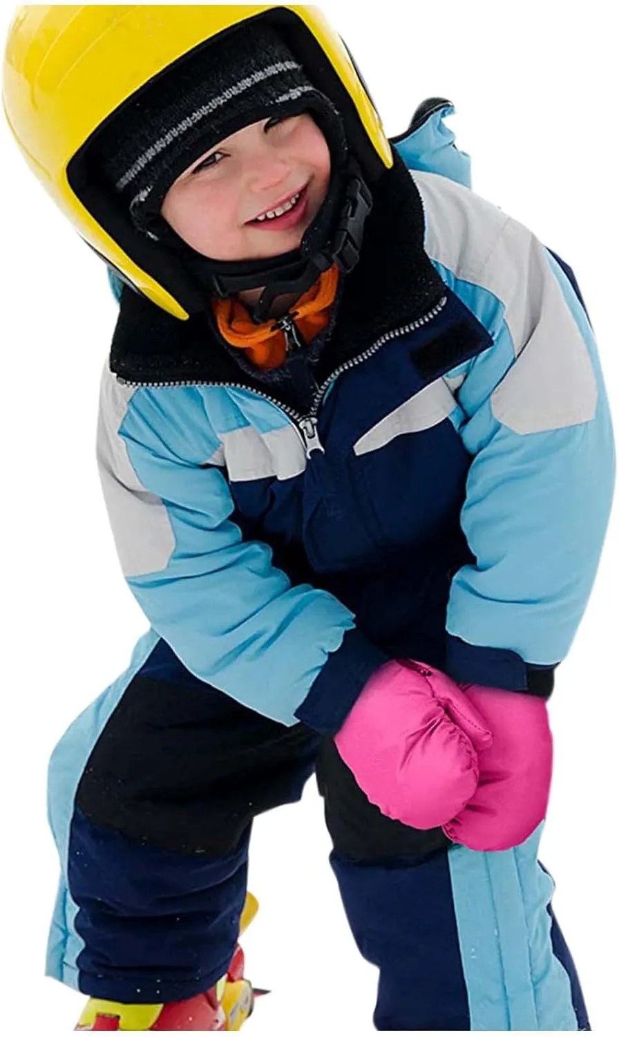 POLG Kids Thicken Snow Mittens Boys Girls Waterproof Ski Mitten Winter Warm Gloves for Toddler Baby Cold Weather