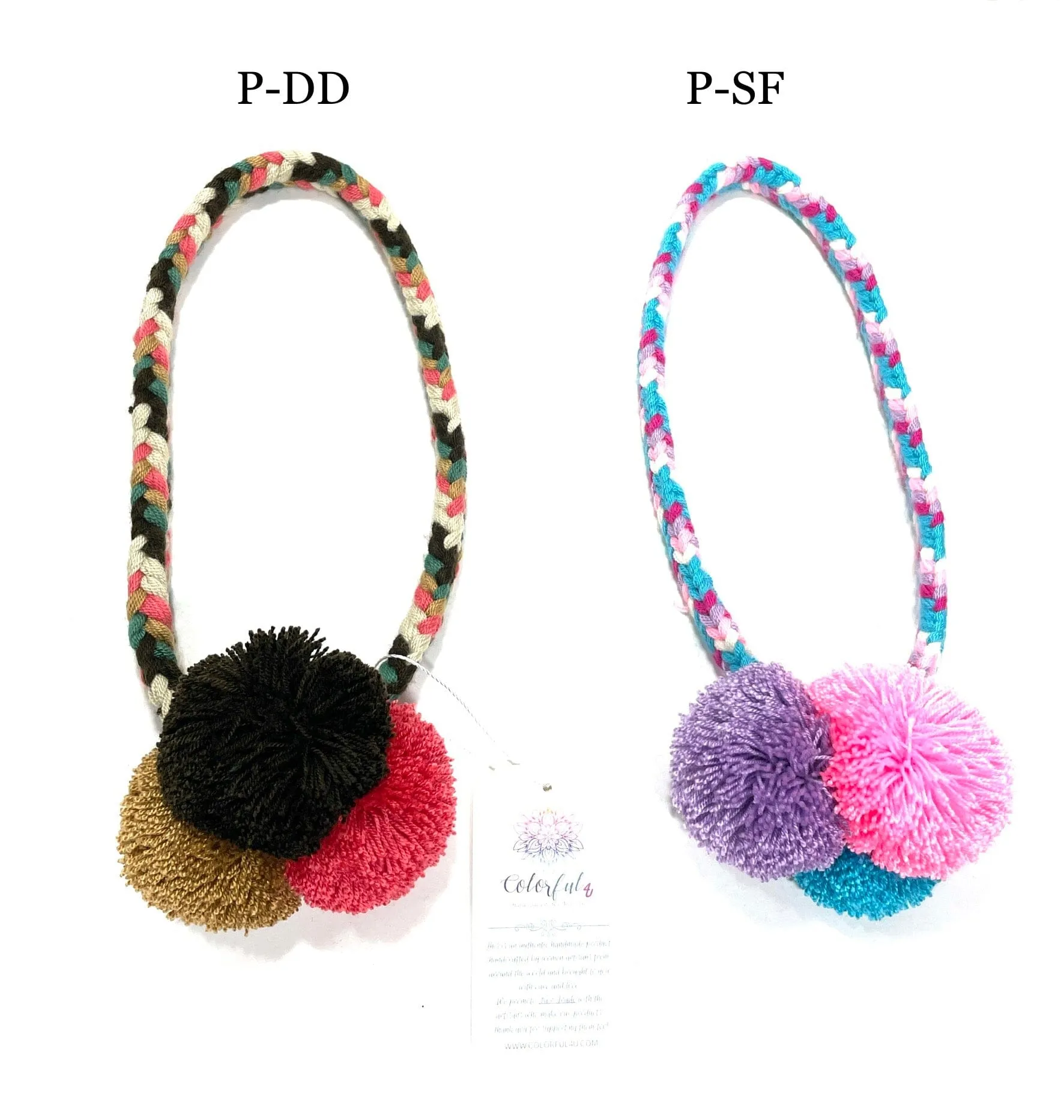 Pompom Hat Band - Handmade Head Band