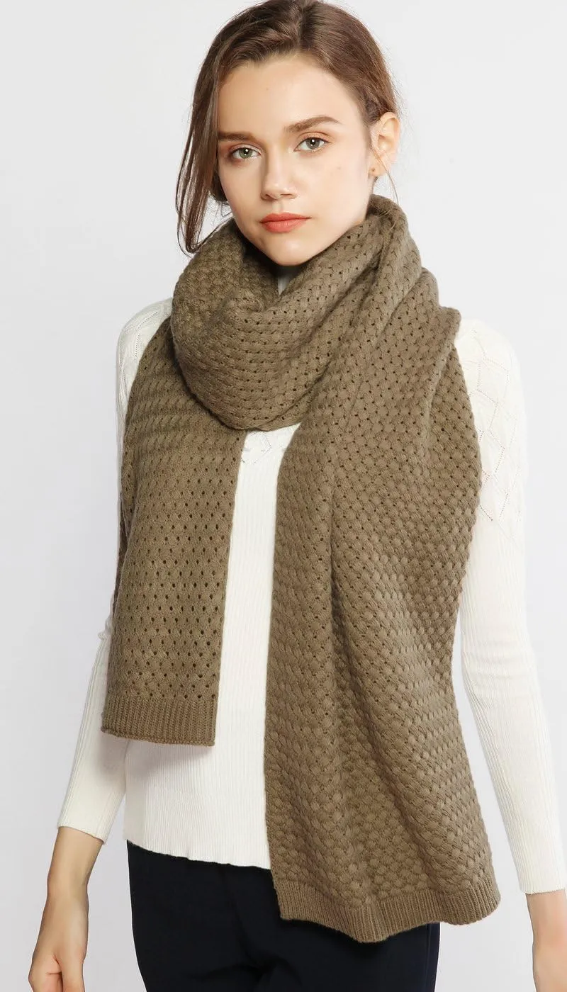 RIIQIICHY Winter Scarfs for Women Cold Weather Chunky Knit Scarf Warm Thick Scarf Long Large Oversized Scarves