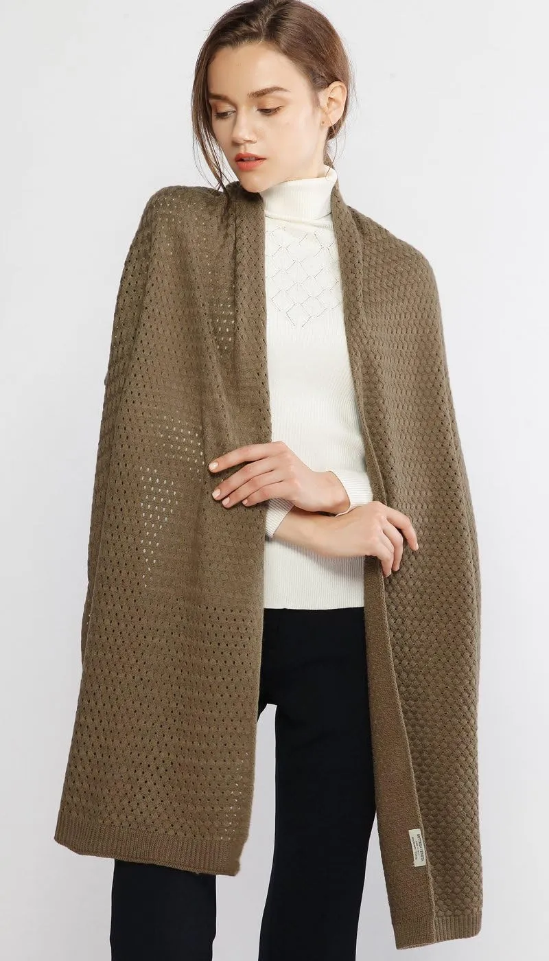RIIQIICHY Winter Scarfs for Women Cold Weather Chunky Knit Scarf Warm Thick Scarf Long Large Oversized Scarves