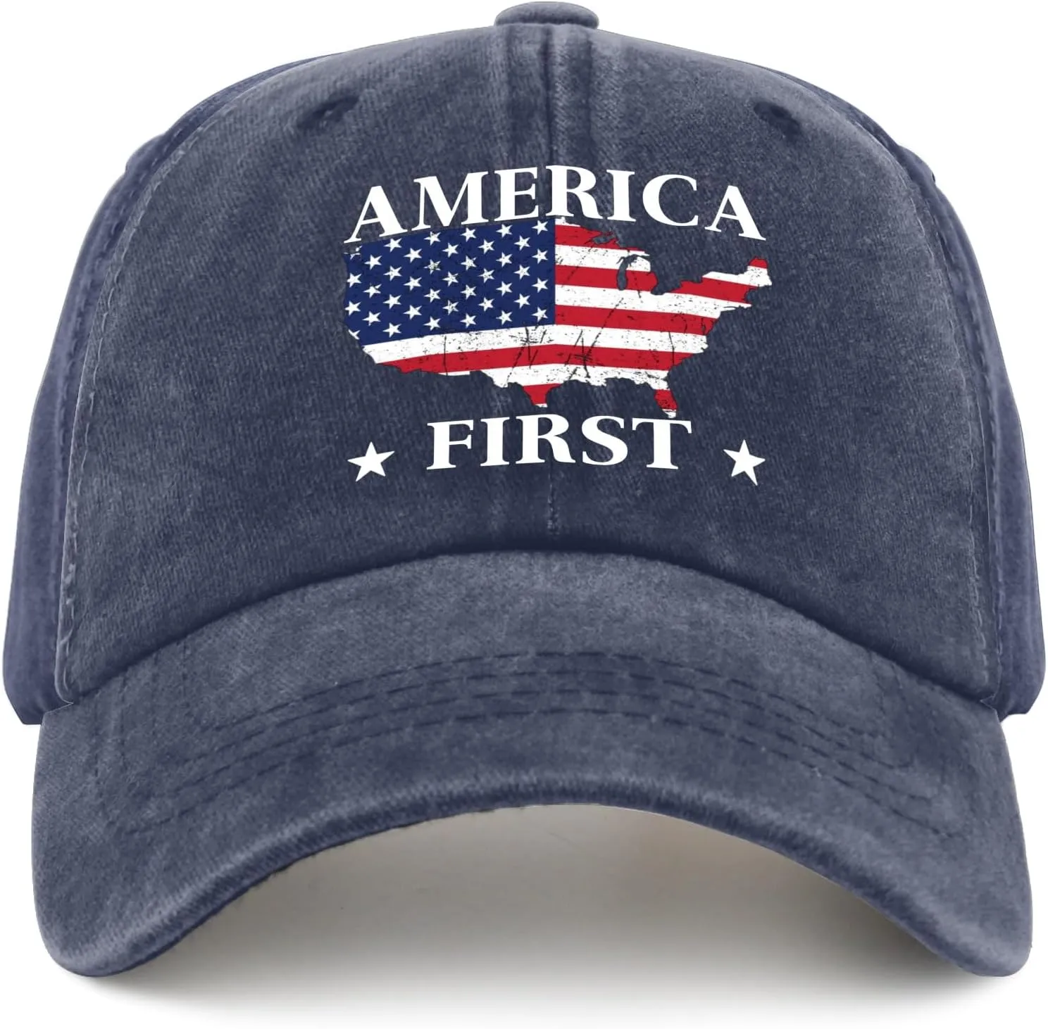 USA First Golf Hat Mesh Hat Pigment Black Womens Baseball Hat Gifts for Dad Sun Cap