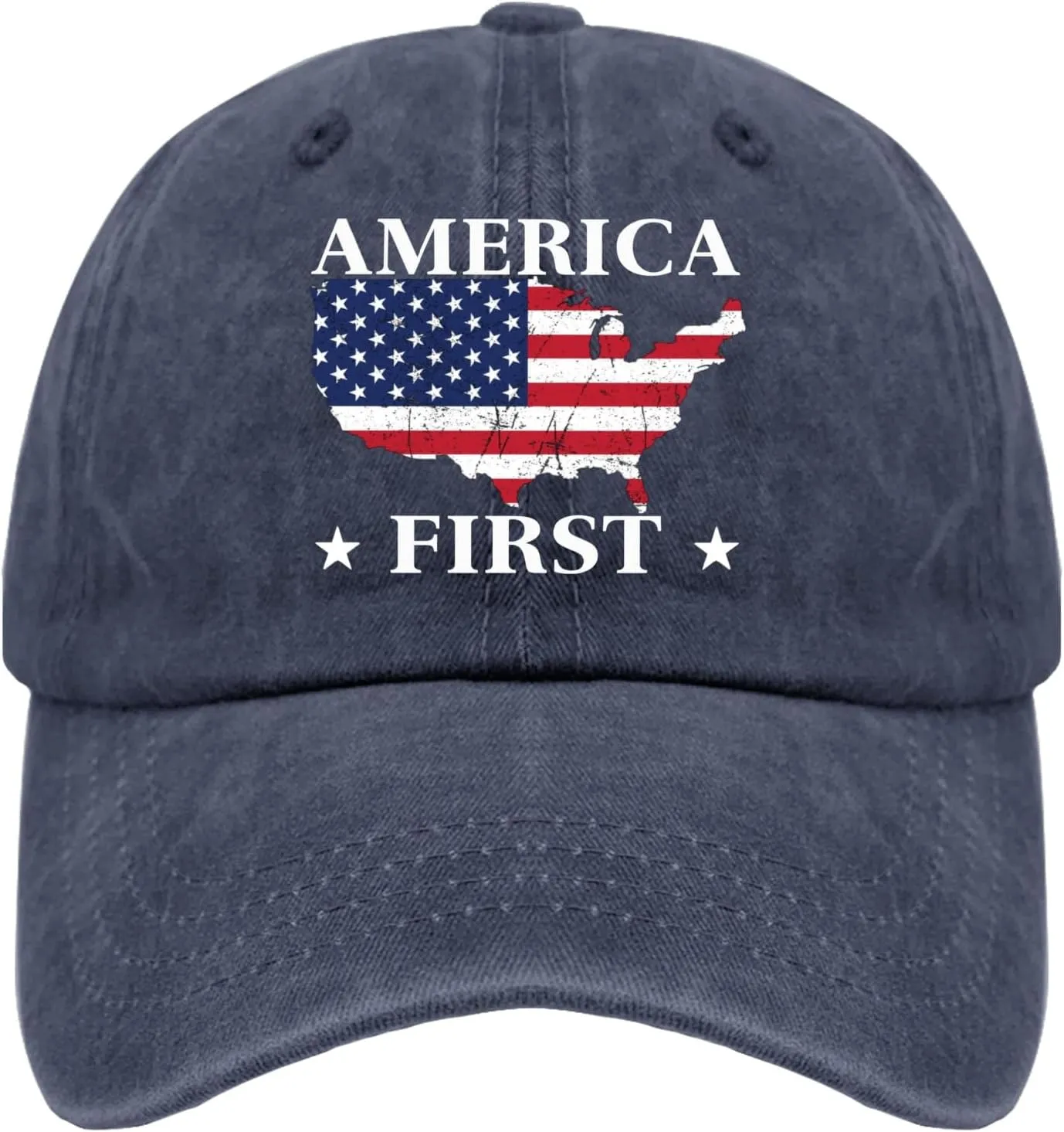 USA First Golf Hat Mesh Hat Pigment Black Womens Baseball Hat Gifts for Dad Sun Cap