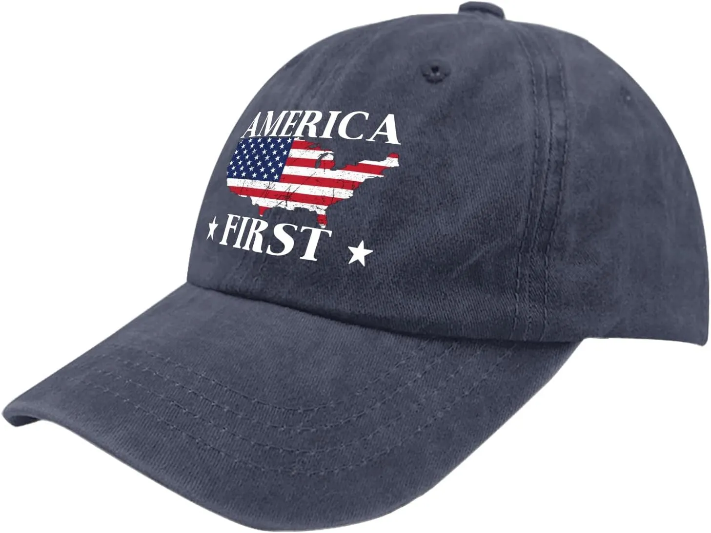 USA First Golf Hat Mesh Hat Pigment Black Womens Baseball Hat Gifts for Dad Sun Cap