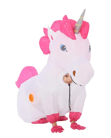 Whimsical Kids Unicorn Inflatable Costume