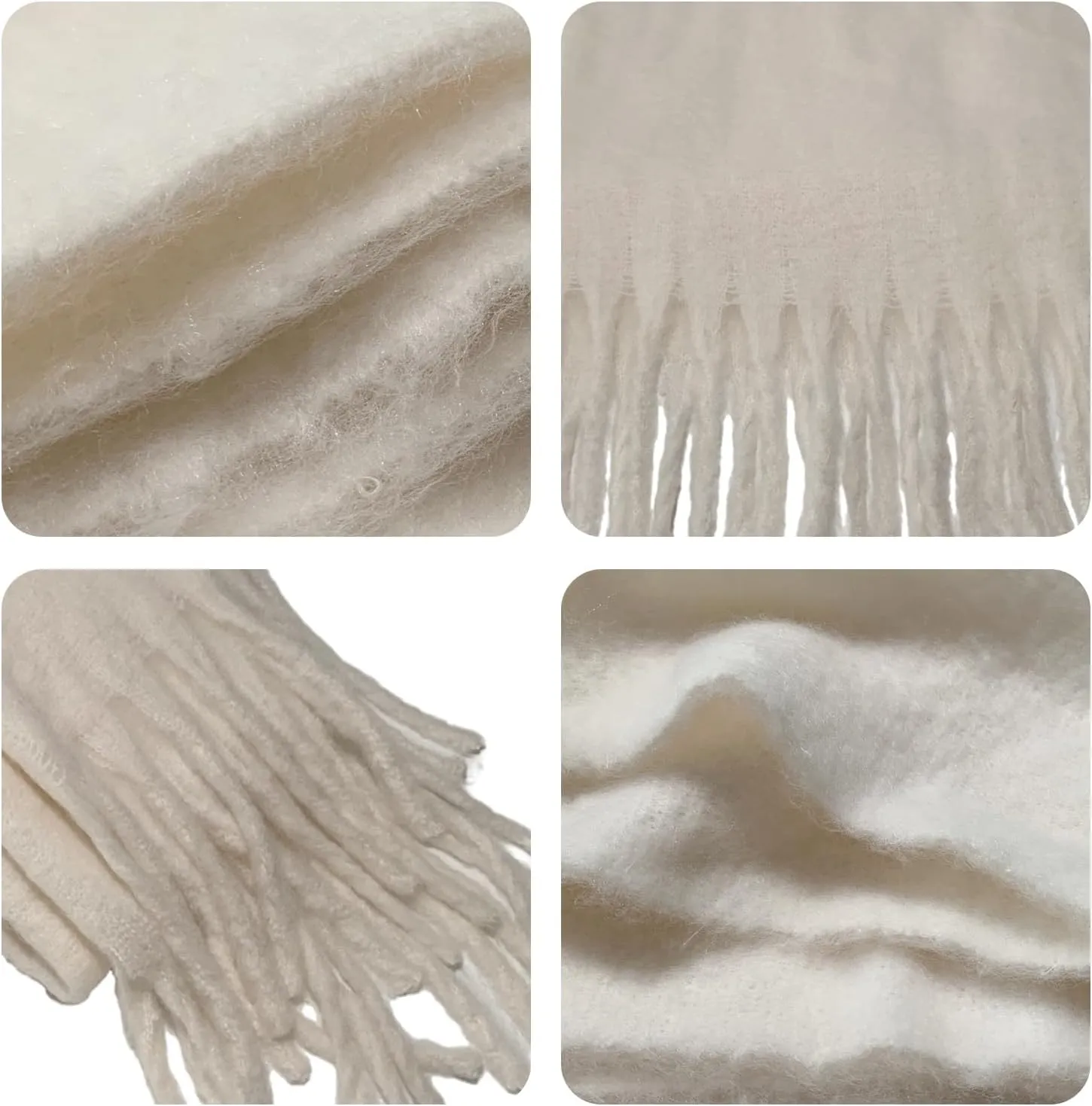 Winter Scarf for Women Big Chunky Scarf Solid Warm Soft Oversized Thick Blanket Scarves Shawl Cashmere Feel