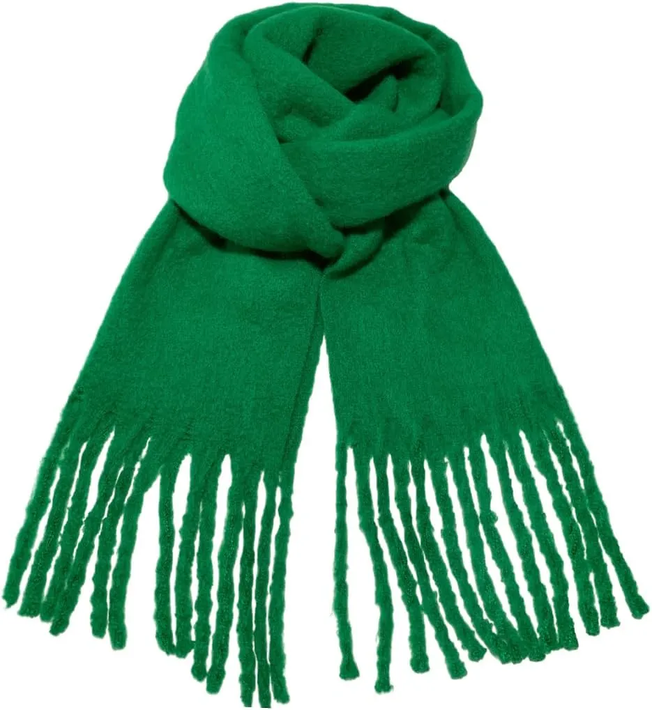 Winter Scarf for Women Big Chunky Scarf Solid Warm Soft Oversized Thick Blanket Scarves Shawl Cashmere Feel