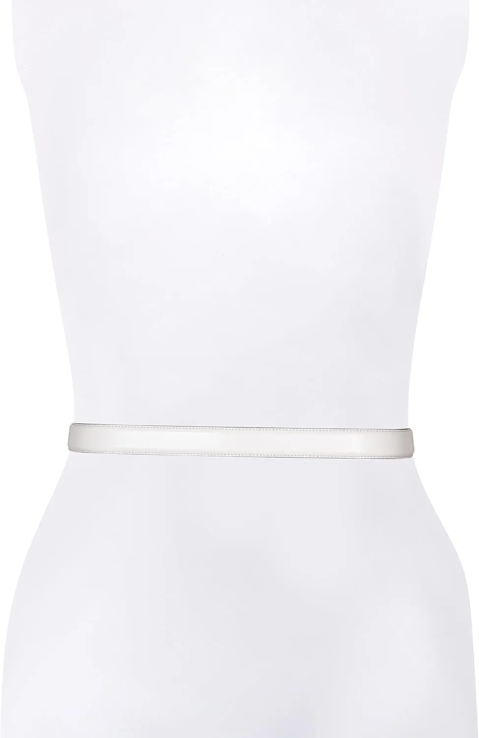 Women's 1 Inch Belt with Triple Metal Keeper & Tip, Western-Inspired Buckle
