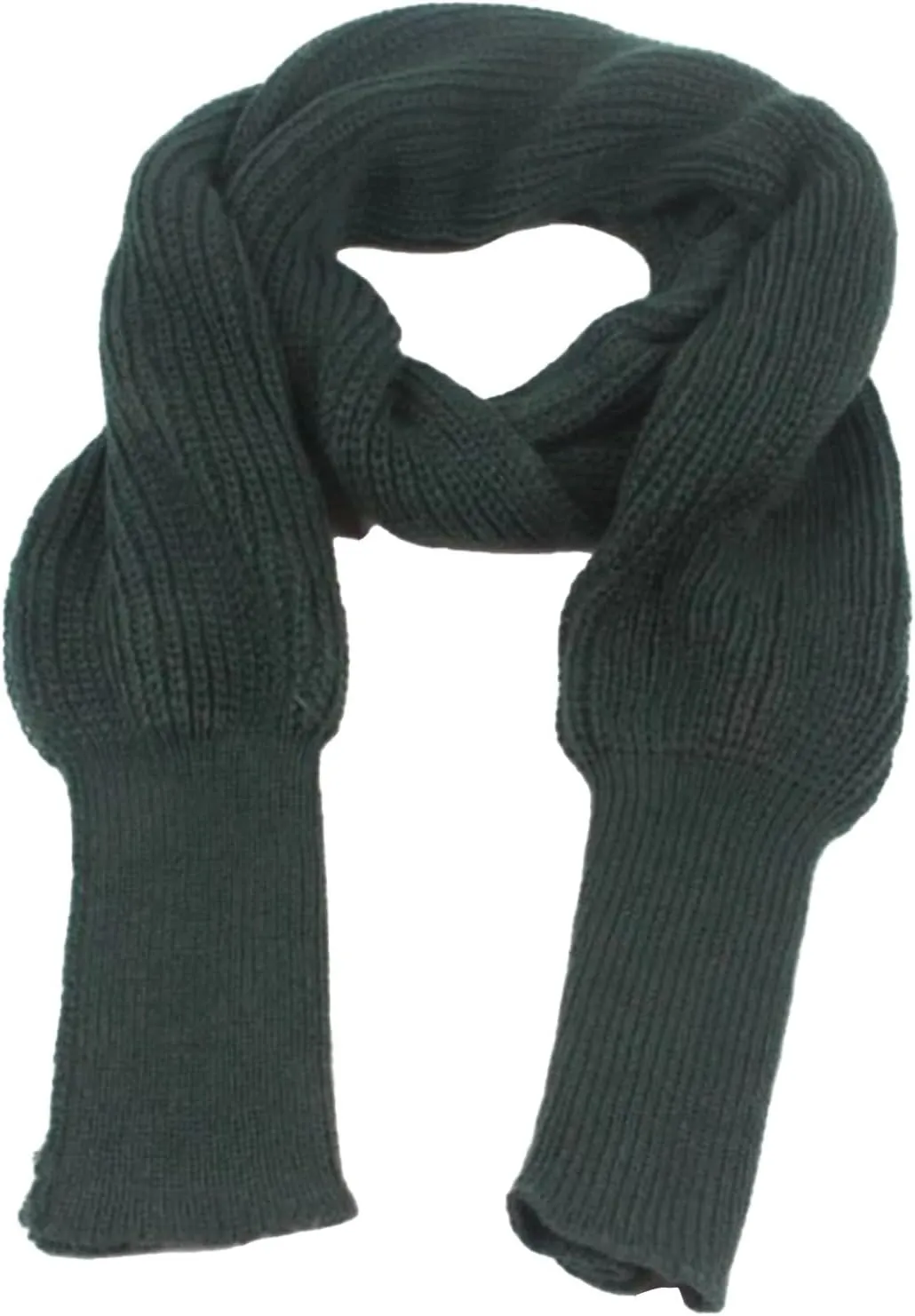Womens Knit Sweater Tops Scarf Winter Cable Wrap Shawl Scarf with Sleeves Chunky Long Warm Crochet Scarves