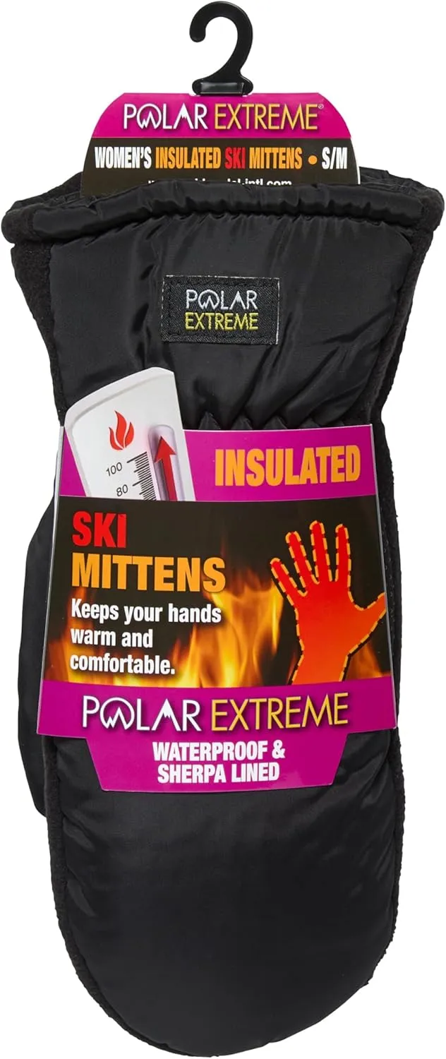 Women’s Sherpa Lined Thermal Gloves – Insulated for Warmth, Winter Mittens, Cold Weather
